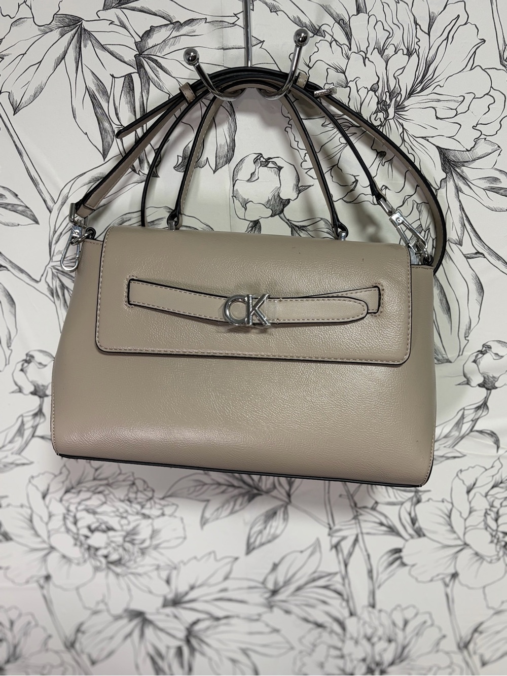 NWOT Calvin Klein Annalise Shoulder Bag with CK Logo